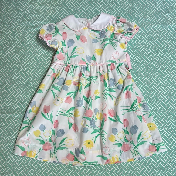 TBBC tulip print Cindy Lou dress Beaufort Bonnet size 5 - Picture 1 of 7